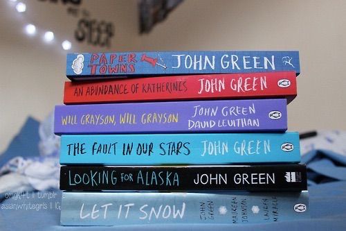 Paper Towns,An Abundance Of Katherines,Will Grayson Will Grayson,The Fault In Our Stars,Looking For Alaska,Let It Snow