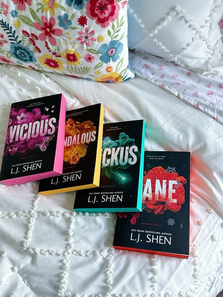 Sinners of Saint Series 4 Books Collection Set By L.J. Shen (Vicious, Ruckus, Scandalous & Bane