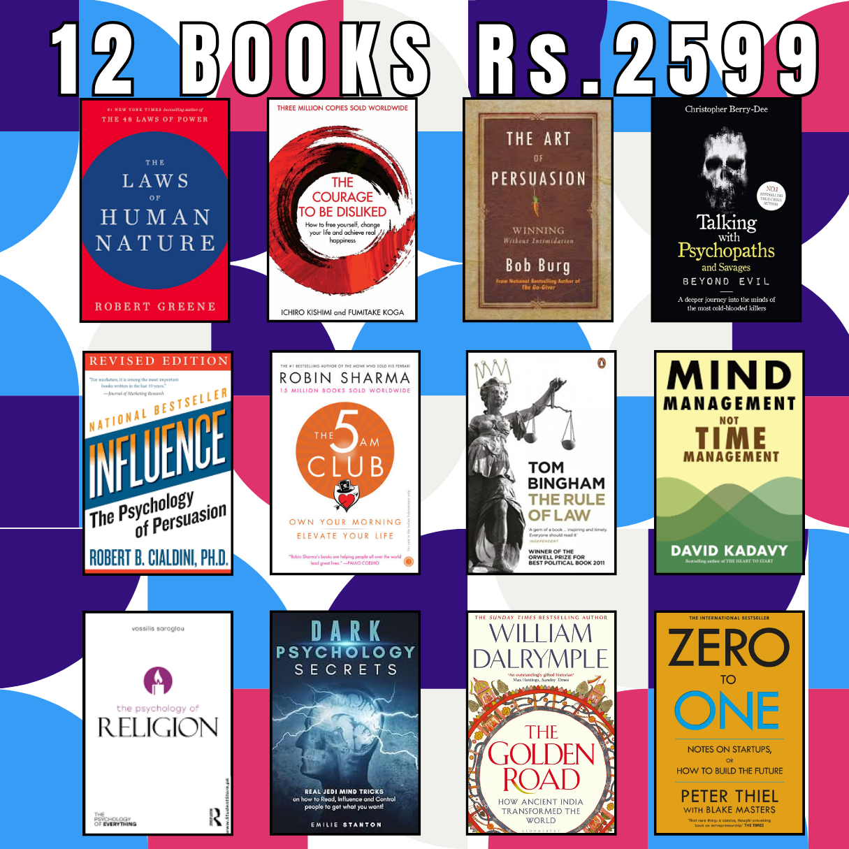 12 Books Bundle – Rs. 2599 | Self-Help, Business & Psychology Collection