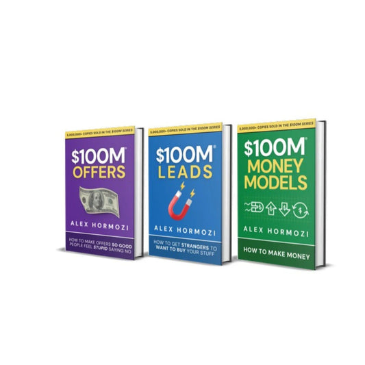 The $100M Library by Alex Hormozi – Set of 3 Books