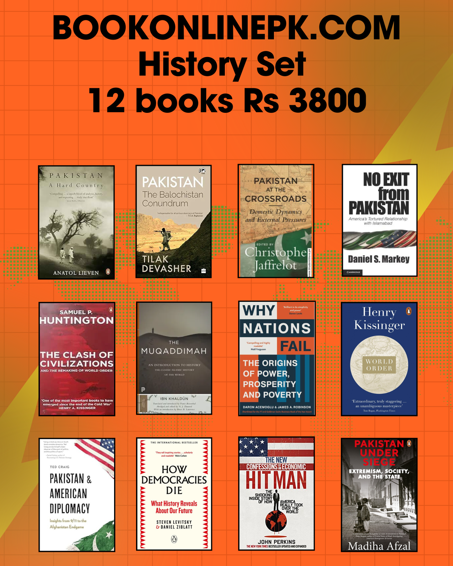 History Set - 12 Books Collection (Orange Edition)