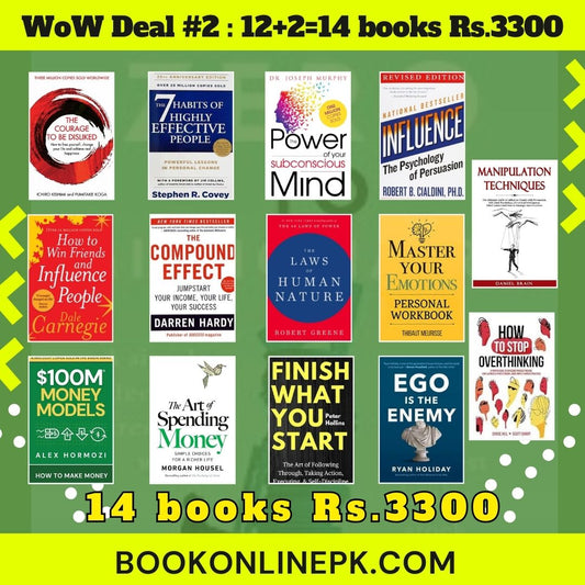 WOW Deal #2 - 14 Books Bundle (12+2 Gift Books) - Influence & Personal Power Collection