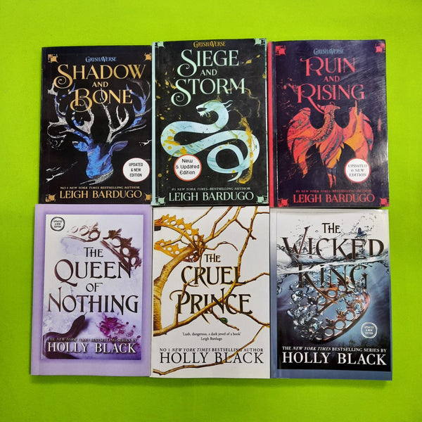 shadow and bone=siege and storm=run and rising=the queen of nothing=the cruel prince=the wicked king