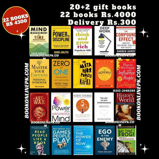 22 Books Bundle Rs. 4,300 - Ultimate Success & Personal Development Library