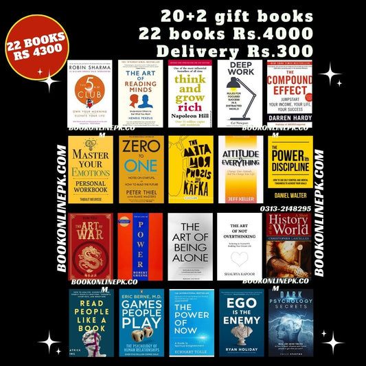 22 Books Bundle Rs. 4,300 - Premium Personal Growth & Success Collection