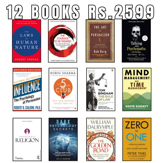12 Books Bundle – Rs. 2599 | Human Nature, Psychology & Startups Collection