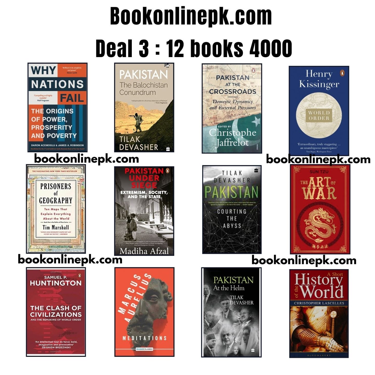 Pakistan Deal 3 : 12 books Rs 3500