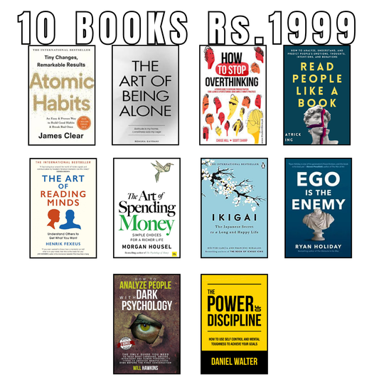 10 Books Bundle – Rs. 1999 | Habits, Psychology & Discipline Collection