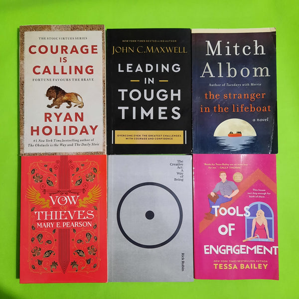 courage is calling=leadingin tough times=mitch albom=vow thieves=the creative act: a way of being=tools of engagement