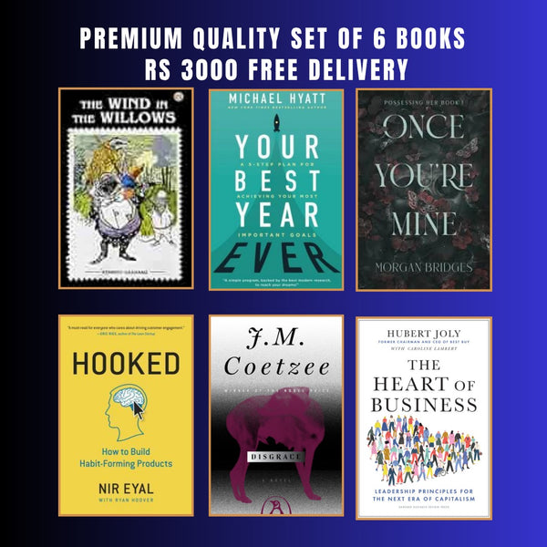 PREMIUM QUALITY SET OF 6 BOOKS  RS 3000 FREE DELIVERY