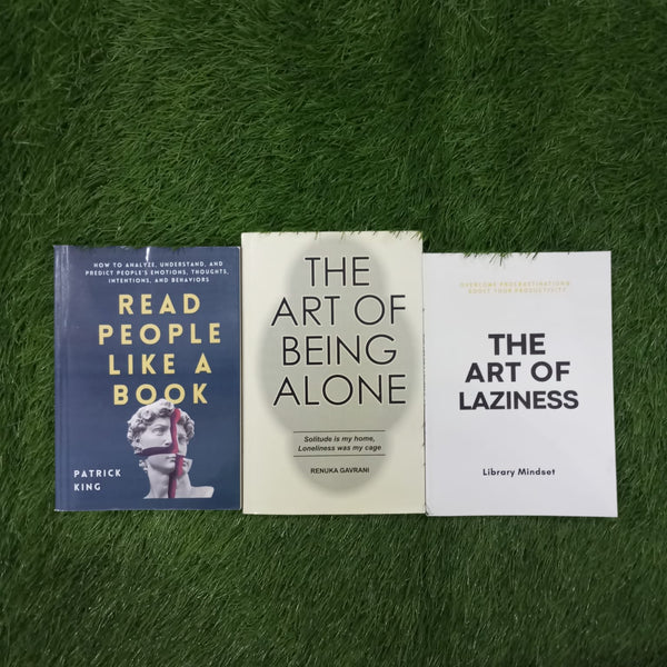 read people like a book+the art of being alone+the art of laziness