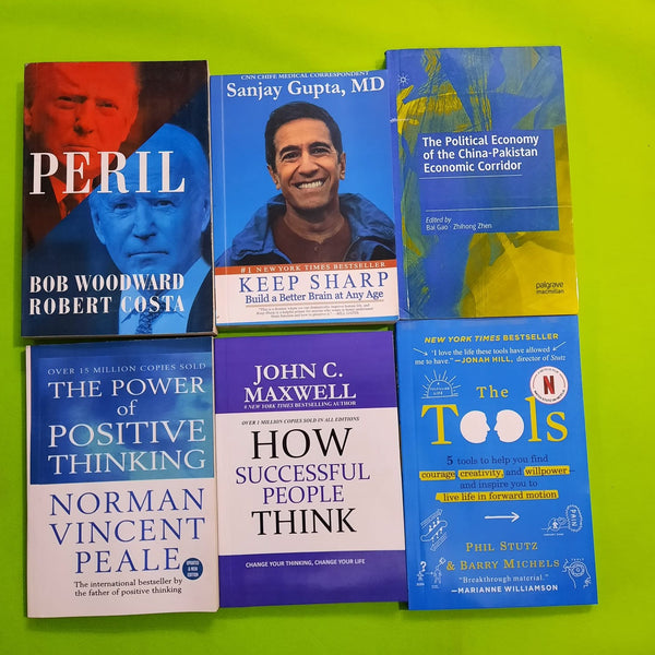 PERIL+KEEP SHARP Build a Better Brain at Any Age+The Political Economy of the China-Pakistan Economic Corridor+THE POWER of POSITIVE THINKING+HOW SUCCESSFUL PEOPLE THINK+Tools 5 tools to help you