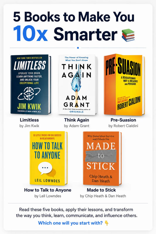 5 Books to Make You 10x Smarter