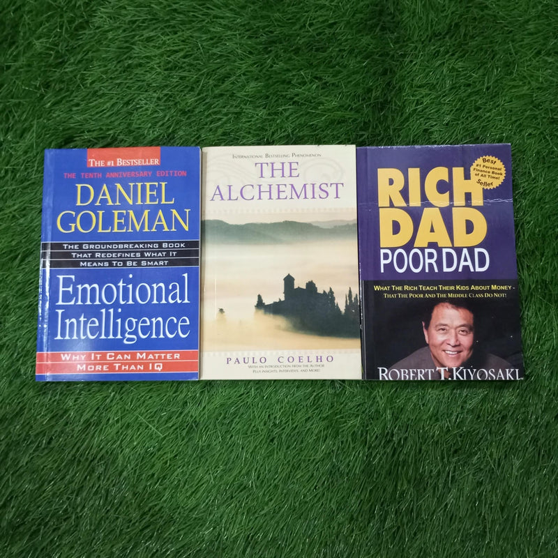 emotional intelligence + the alchemist + rich dad poor dad