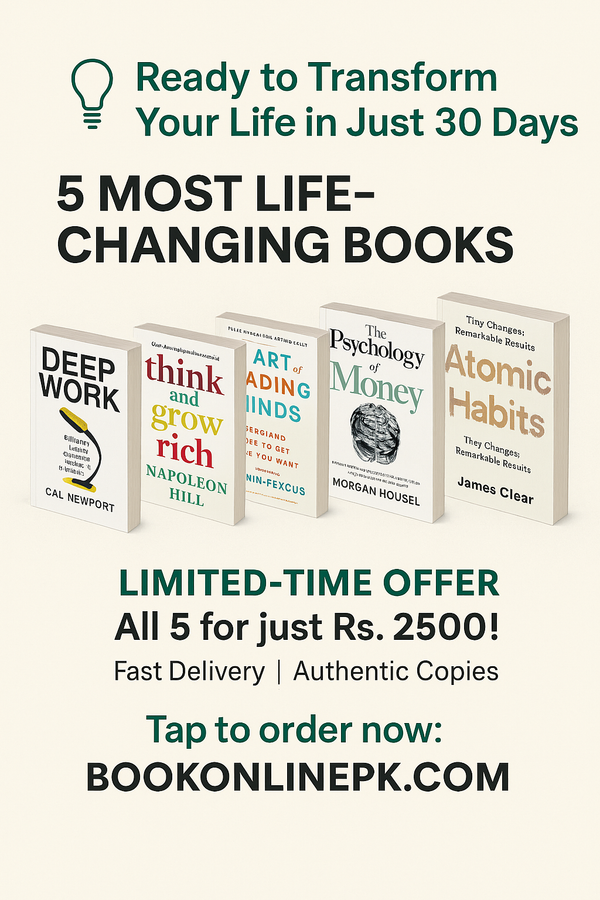 * Buy self-help books online Pakistan
* Best personal growth book bundle
* Bestseller motivational books
* Atomic Habits Pakistan
* Psychology of Money Urdu
* Deep Work book buy Pakistan
* Book bundle deal online Pakistan