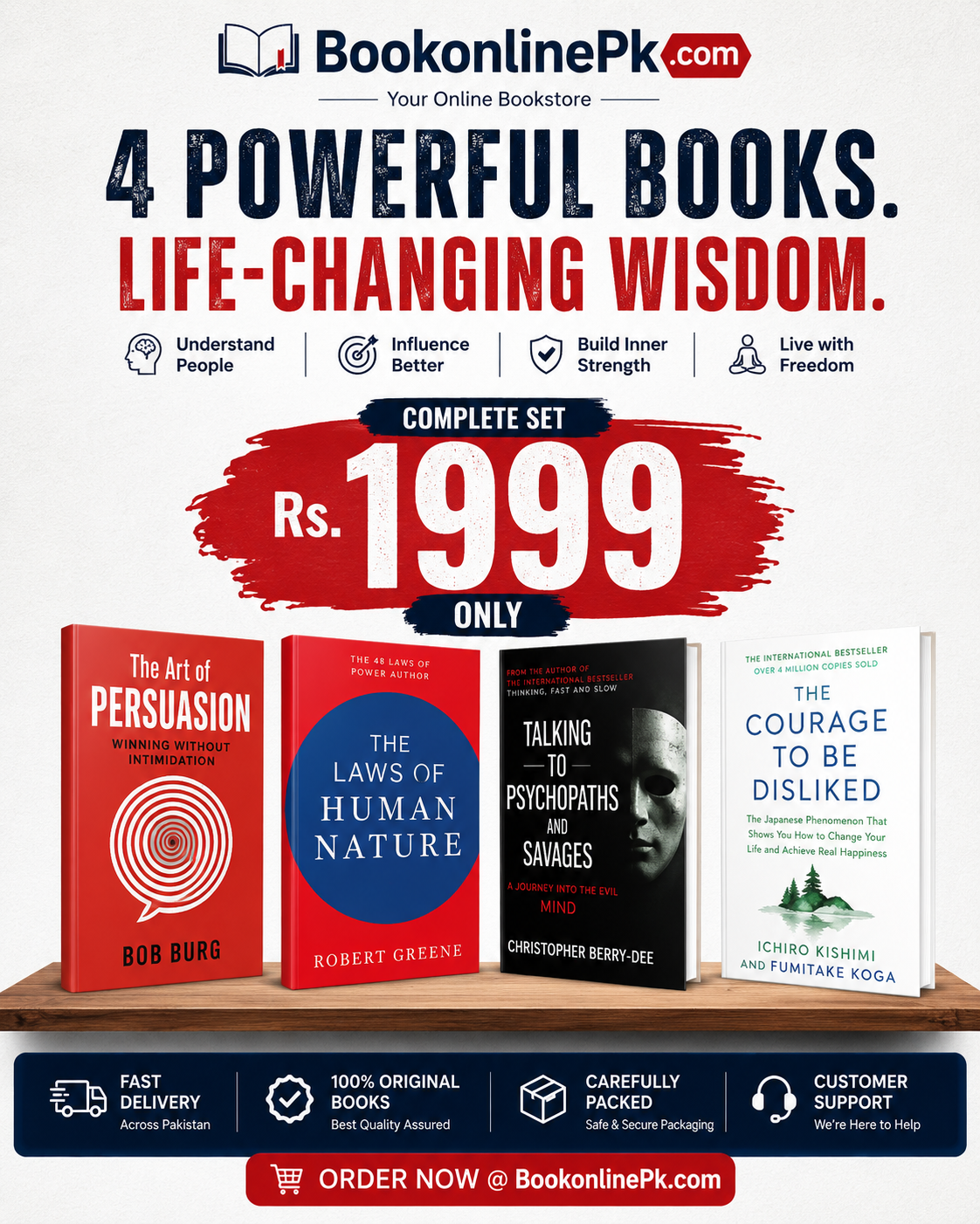 4 Books Bundle – Rs.1999 | Psychology, Self-Help & More