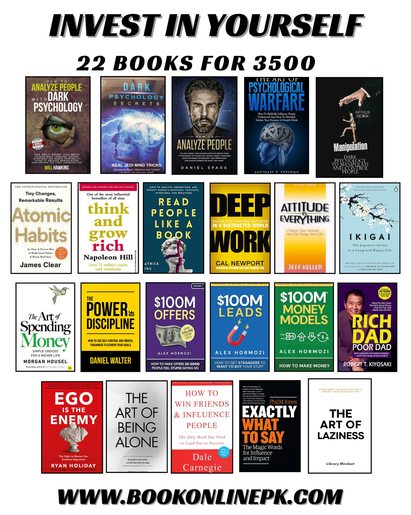 Invest in yourself 22 books for 3499