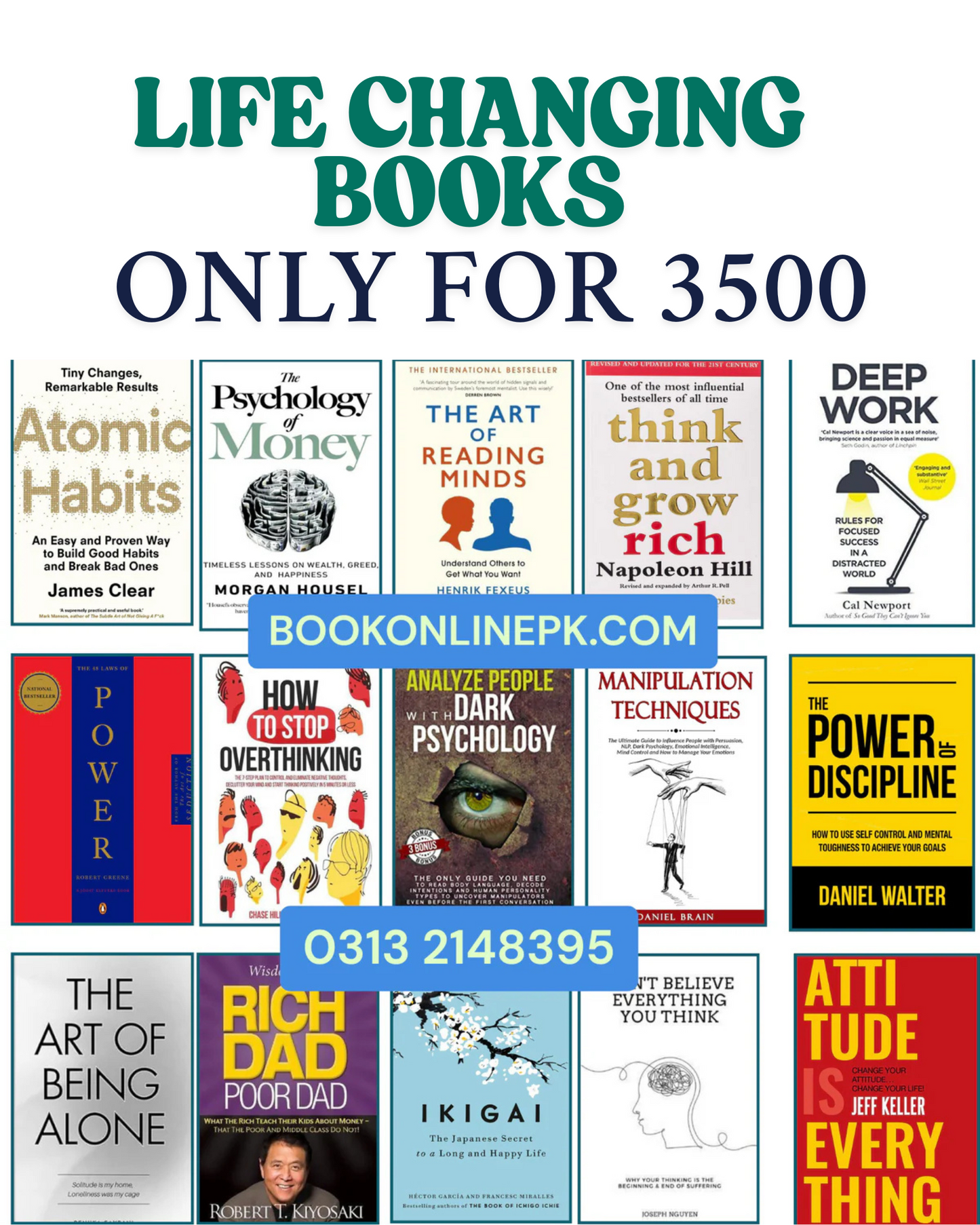 17 Life changing 15 books for 3500 + 2 FREE BOOKS