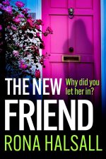 The New Friend by Rona Halsall book cover showing a pink door and flowers
