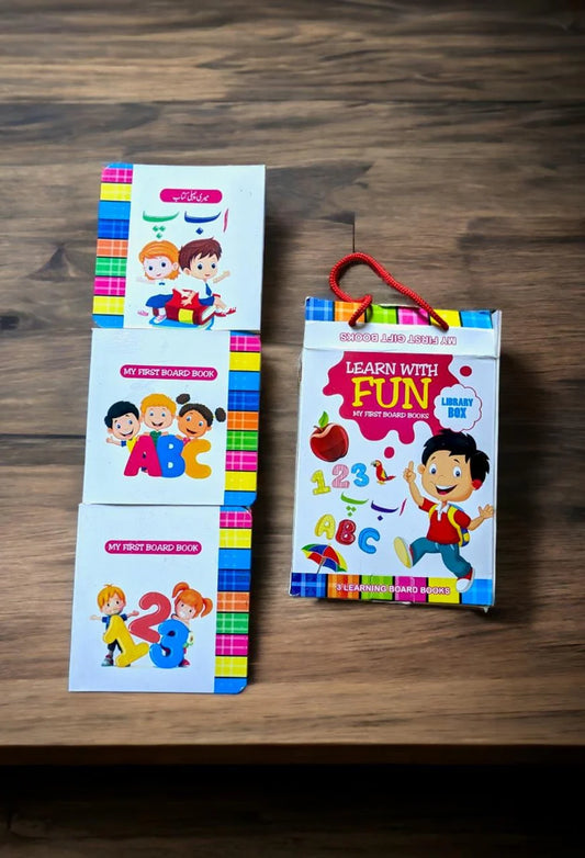 Learn With Fun - Library Box 3 Books Set for Kids