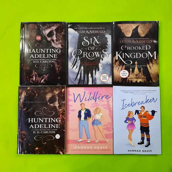 HAUNTING ADELINE+SIX OF CROWS+CROOKED KINGDOM+HUNTING ADELINE+WILDFIRE+ICEBREAKER