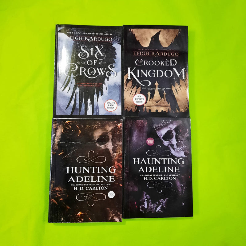 SIX OF CROWS+CROOKED KINGDOM+HUNTING ADELINE+HAUNTING ADELINE