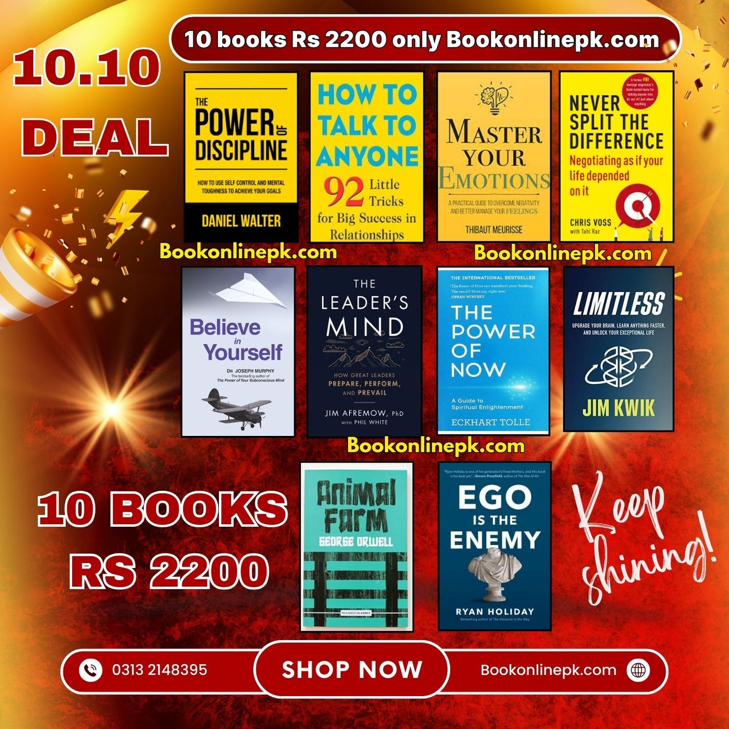 10.10 Deal 10 Books Rs 2200