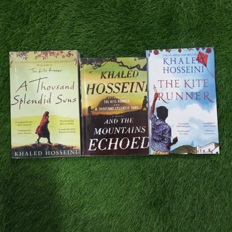 a thousand splendid suns + the mountains echoed + the kite runner KHALID HOSSEINI A+