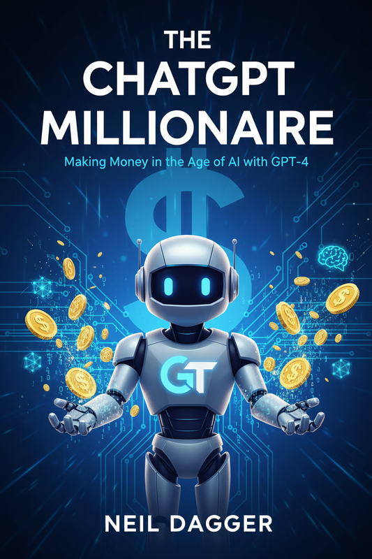 The ChatGPT Millionaire book cover by Neil Dagger