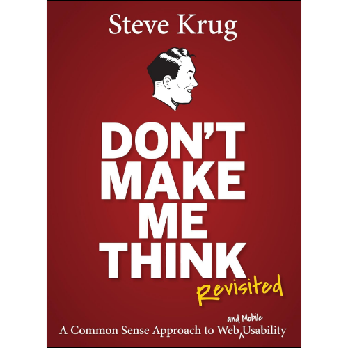 Red cover of Don't Make Me Think, Revisited by Steve Krug