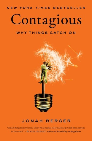 Orange cover of Contagious: Why Things Catch On by Jonah Berger