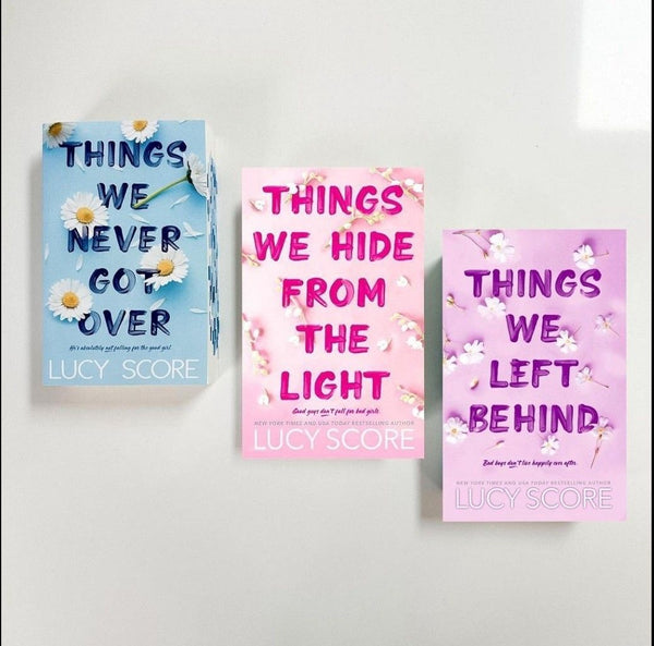 THINGS WE NEVER GOT OVER+THINGS WE HIDE FROM THE LIGHT+THING WE LEFT BEHIND (A+)