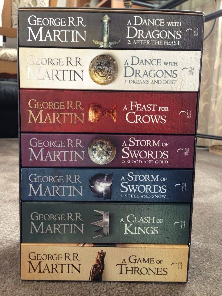 GEORGE RR MARTIN SET OF 7 BOOKS GAME OF THRONES