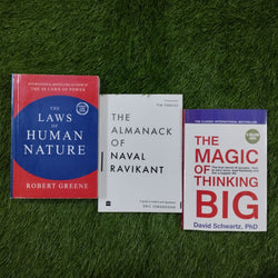 THE LAWS OF HUMAN NATURE+THE ALMANACK OF NAVAL RAVIKANT+THE MAGIC OF THINKING BIG