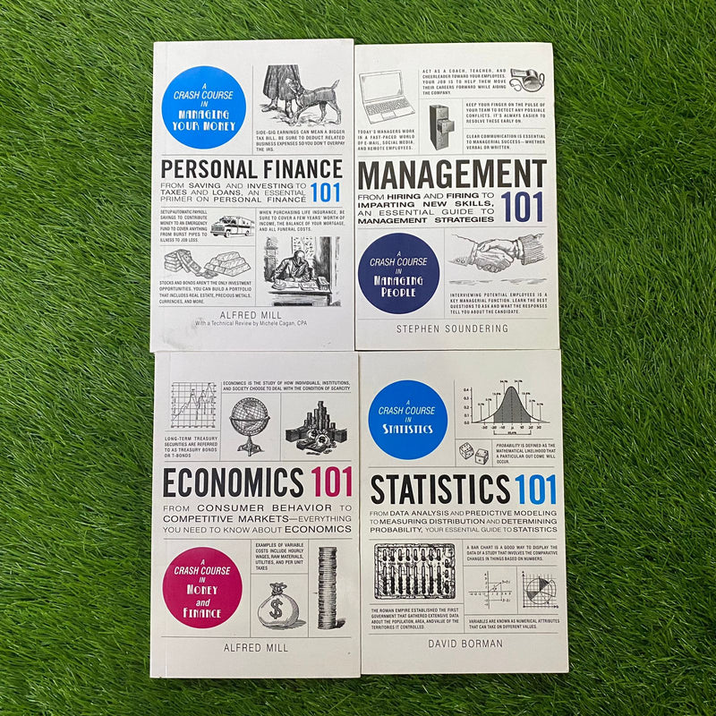 PERSONAL FINANCE 101+MANAGEMENT 101+ECONOMICS 101+STATISTICS 101