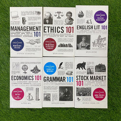 MANAGEMENT 101+ETHICS 101+ENGLISH LIT 101+ECONOMICS 101+GRAMMAR 101+ STOCK MARKET 101