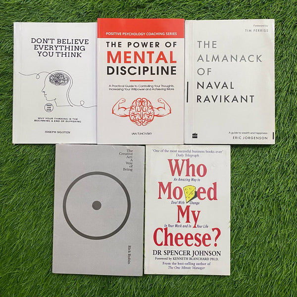 DON'T BELIEVE EVERTHING+MENTAL DISCIPLINE+THE ALMANACK+THE CREATIVE ACT+WHO MOVED MY CHEESE?