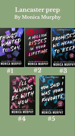 HARDCOVERS ALL THINGS we WANTED TO SAY=A MILLION KISSES IN YOUR LIFETIME=PROMISES WE MEANT TO KEEP=I'LL ALWAYS BE WITH YOU=YOU SAID I WAS YOUR FAVORITE